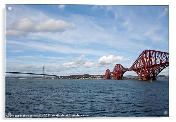 the forth bridges Acrylic by allan somerville