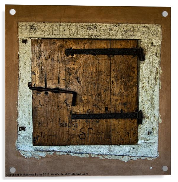 Old Wooden Hatch. Acrylic by Matthew Bates