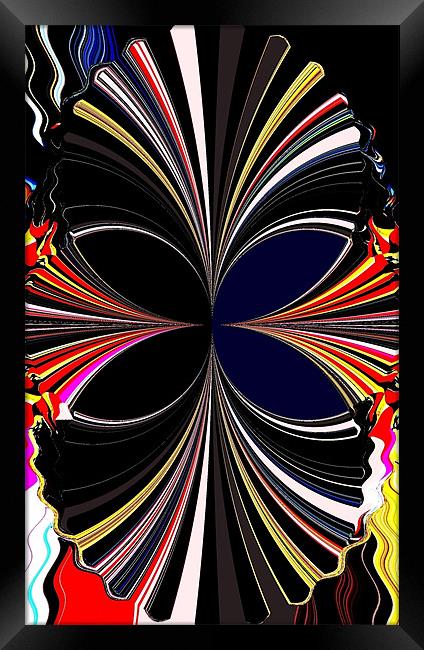 ABSTRACT BUTTERFLY 1 Framed Print by Robert Happersberg