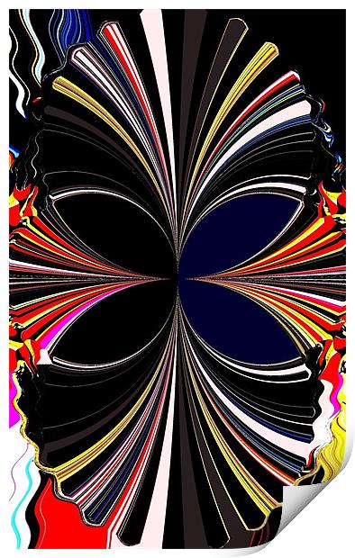 ABSTRACT BUTTERFLY 1 Print by Robert Happersberg
