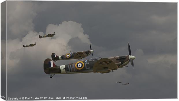 Spitfires - 'Buster' Canvas Print by Pat Speirs