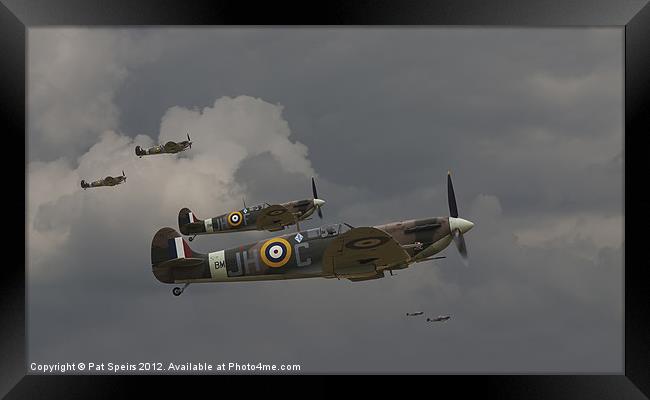 Spitfires - 'Buster' Framed Print by Pat Speirs
