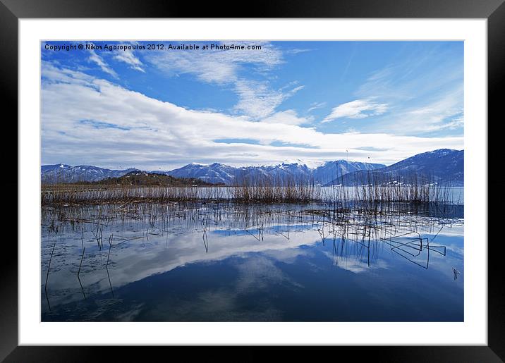 Reflected sky 1 Framed Mounted Print by Alfani Photography