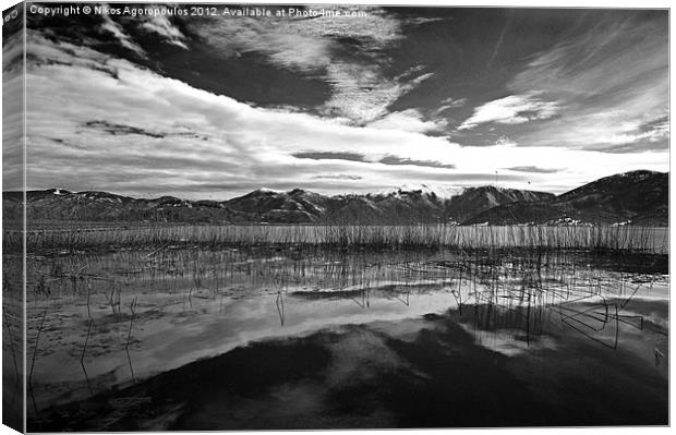 Reflected sky 2 Canvas Print by Alfani Photography