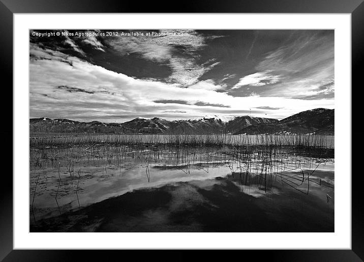 Reflected sky 2 Framed Mounted Print by Alfani Photography