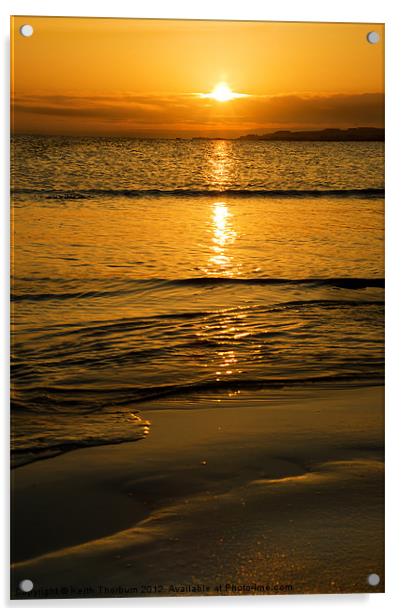 Yellowcraig Beach Sunrise Acrylic by Keith Thorburn EFIAP/b