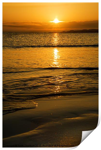 Yellowcraig Beach Sunrise Print by Keith Thorburn EFIAP/b