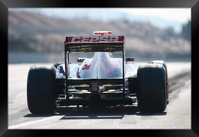 Jean-Éric Vergne - Toro Rosso - 2012 Framed Print by SEAN RAMSELL