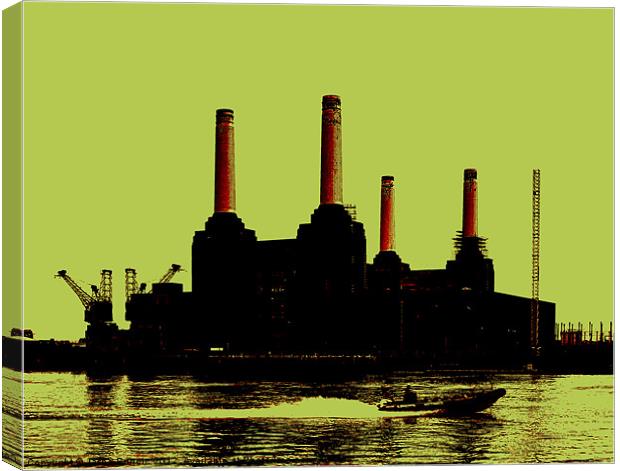 Battersea Power Station, London Canvas Print by Jasna Buncic