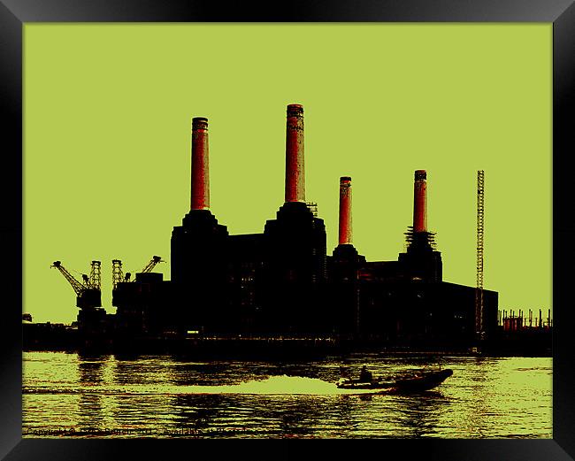 Battersea Power Station, London Framed Print by Jasna Buncic