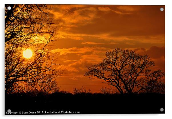 Sunset. Acrylic by Stan Owen