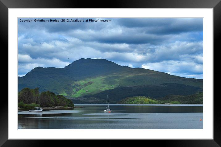 The calm before the storm Framed Mounted Print by Anthony Hedger