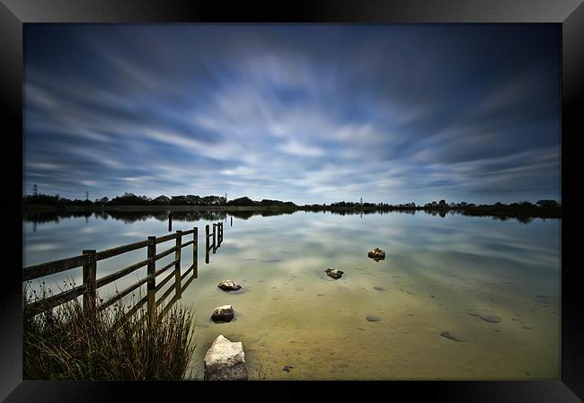 Tranquil Waters at Penyfan Pond Framed Print by Steve Purnell