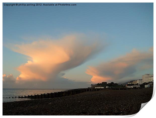 Clouds at Dawn Print by camera man