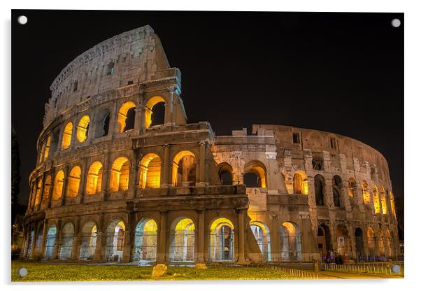 Coliseum in Rome Acrylic by Paulo Maninha