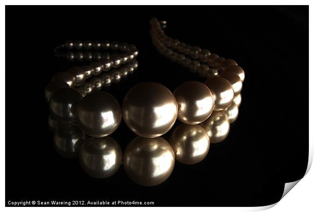 Reflected Pearls Print by Sean Wareing