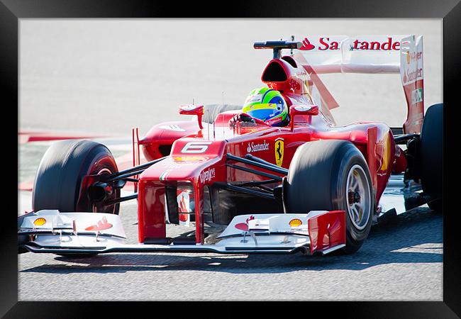 Felipe Massa 2012 Spain Framed Print by SEAN RAMSELL