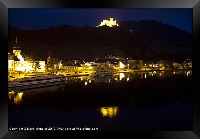 BernKastel Kues By Night Framed Print by Dave Menzies