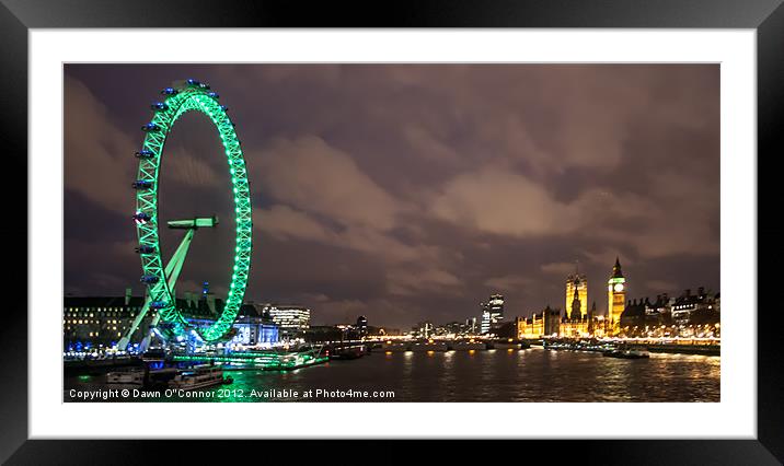 Westminster on St. Patrick's Day Framed Mounted Print by Dawn O'Connor