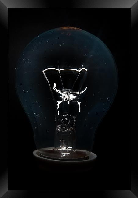 Lightbulb Framed Print by Sean Needham