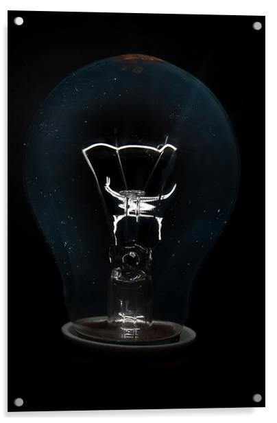 Lightbulb Acrylic by Sean Needham