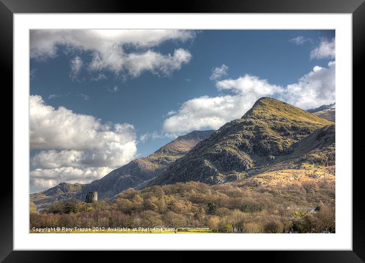 Dolbadarn castle Framed Mounted Print by Rory Trappe