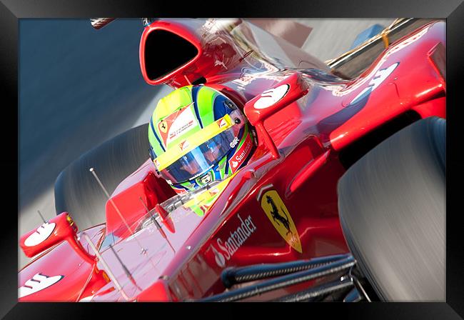 Felipe Massa - Spain 2012 Framed Print by SEAN RAMSELL