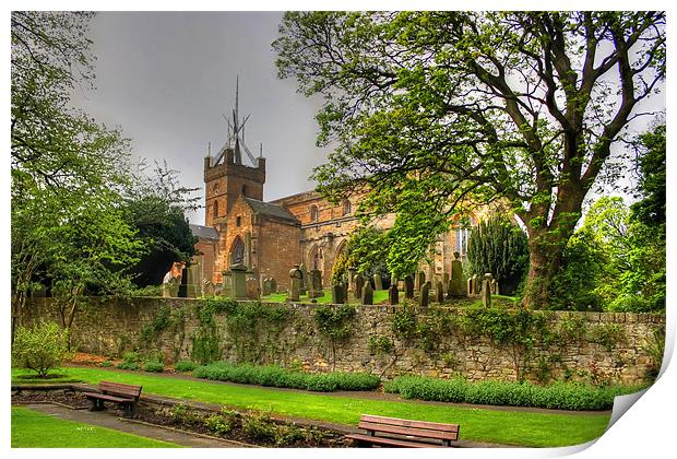 St Michaels at Linlithgow Print by Tom Gomez
