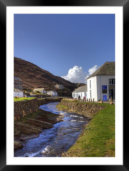 Boscastle Down Stream Framed Mounted Print by Mike Gorton