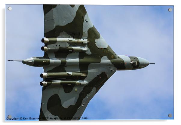 Avro Vulcan XH558 Flying overhead Acrylic by Oxon Images