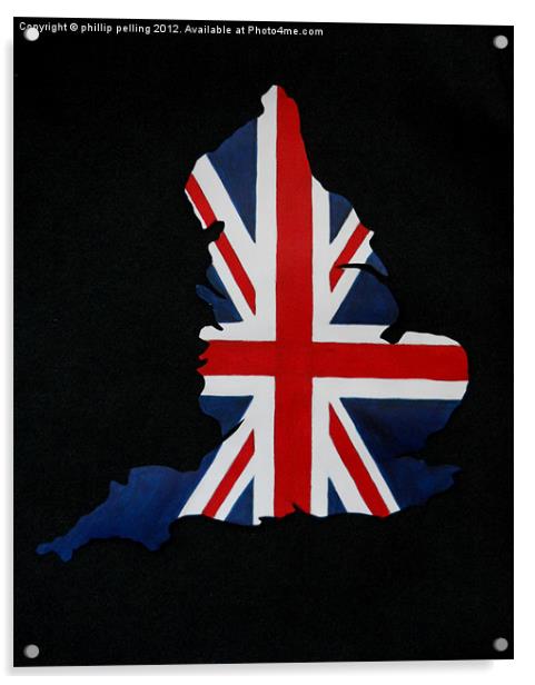 Flag on England Acrylic by camera man