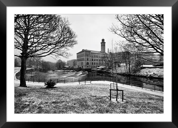 salts mill saltaire west yorkshire Framed Mounted Print by simon sugden