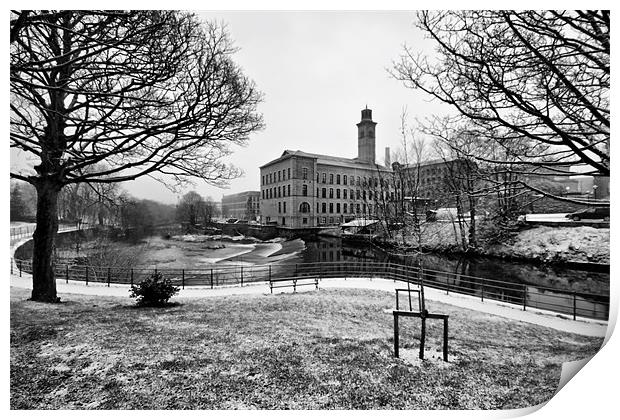 salts mill saltaire west yorkshire Print by simon sugden