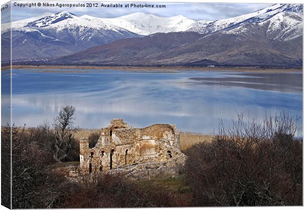 Byzantine ruins 1 Canvas Print by Alfani Photography