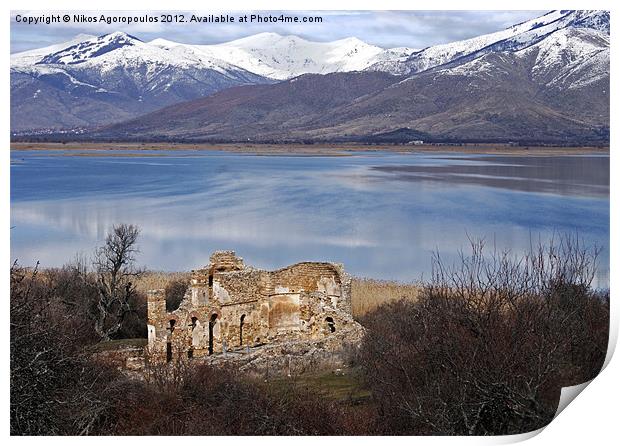Byzantine ruins 1 Print by Alfani Photography