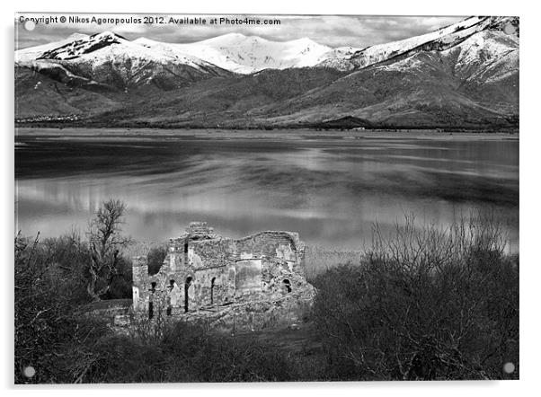 Byzantine ruins 2 Acrylic by Alfani Photography
