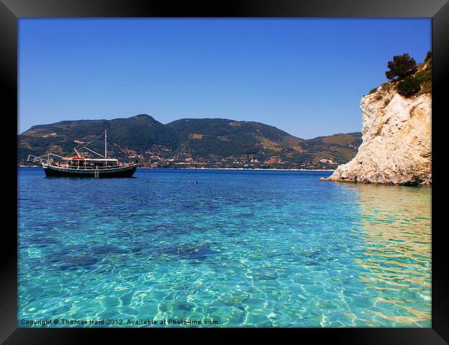 Zante Greek Island Framed Print by Tom Hard