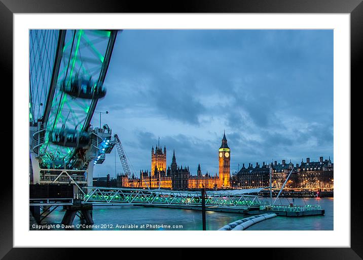 Westminster on St. Patrick's Day Framed Mounted Print by Dawn O'Connor