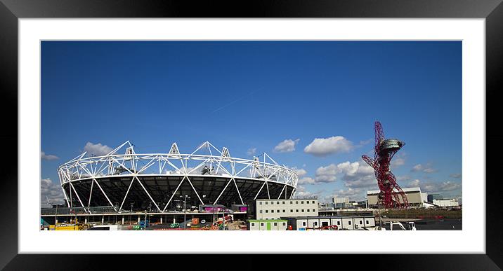 2012 Olympic City Framed Mounted Print by David French