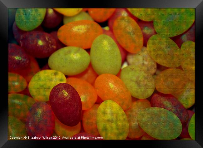 Jelly Beans Framed Print by Elizabeth Wilson-Stephen