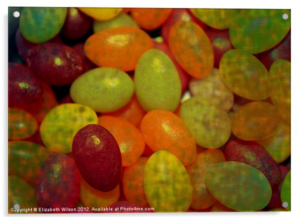 Jelly Beans Acrylic by Elizabeth Wilson-Stephen