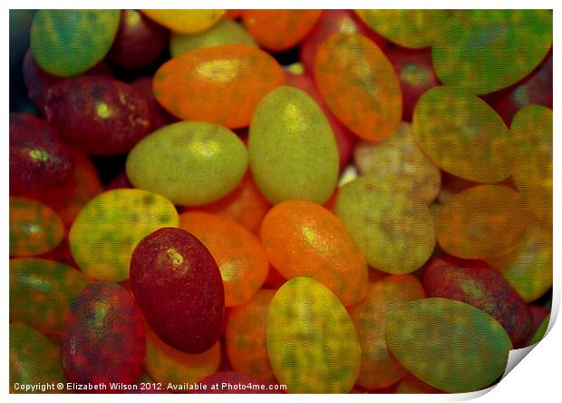 Jelly Beans Print by Elizabeth Wilson-Stephen