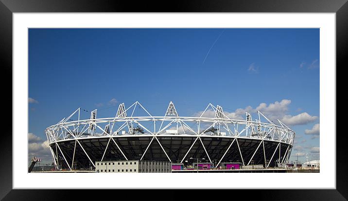 2012 Olympic City Framed Mounted Print by David French