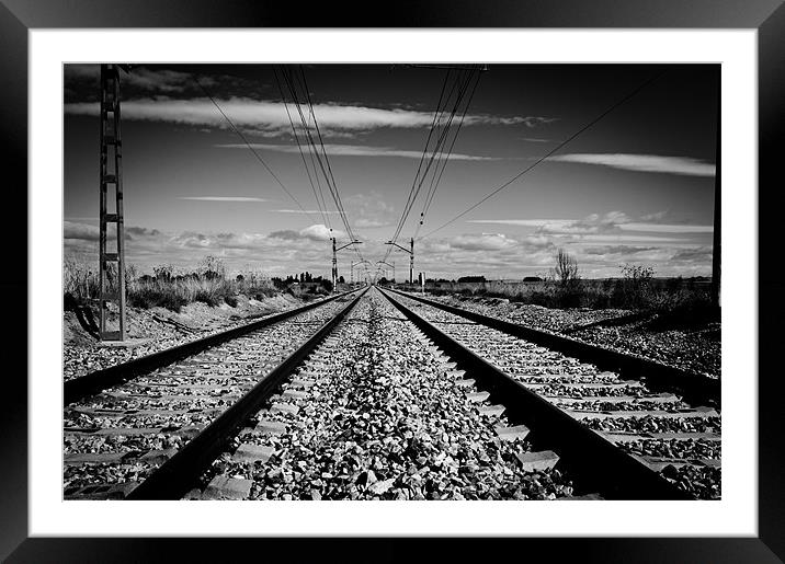 Across the lines Framed Mounted Print by Sean Needham