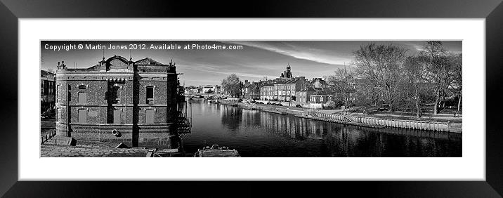 River Ouse and Central York Framed Mounted Print by K7 Photography