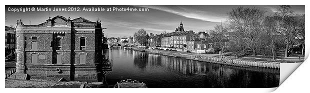 River Ouse and Central York Print by K7 Photography