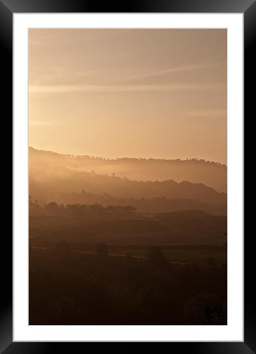 Misty Sunrise Framed Mounted Print by Sean Needham