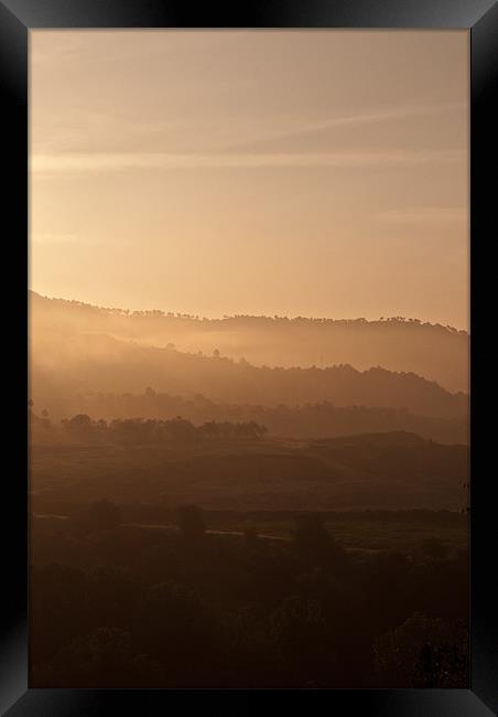 Misty Sunrise Framed Print by Sean Needham