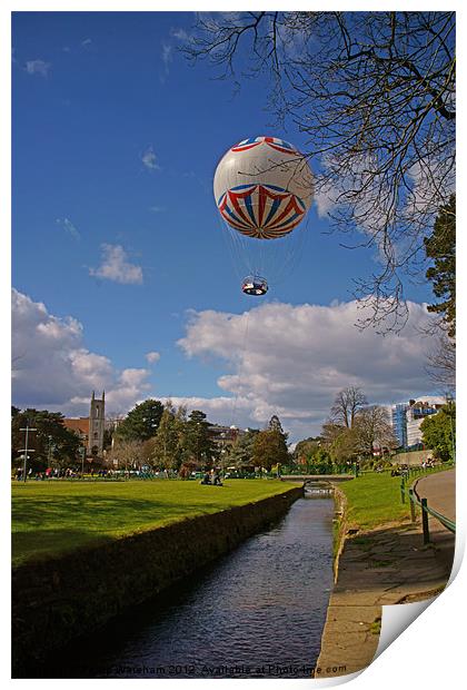 Ballooning in Bournemouth Print by Phil Wareham