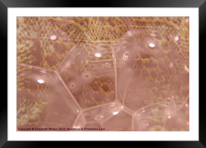 Bubbles Framed Mounted Print by Elizabeth Wilson-Stephen